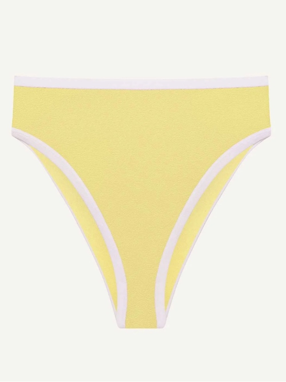 Pacific High Waist Bottom - Banana Cream Beachside Terry NWTs Resort Wear